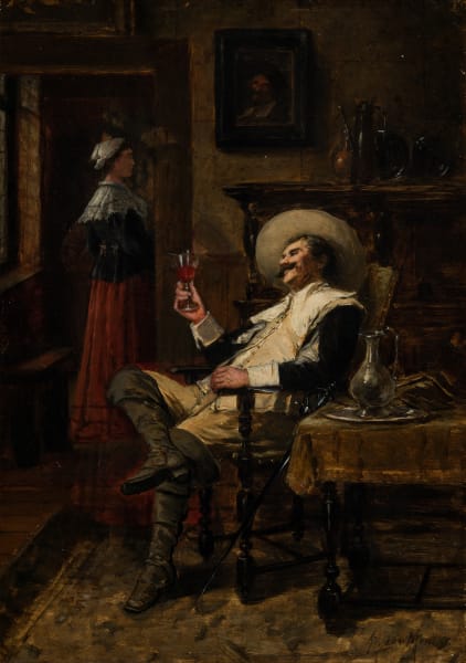 The Visiting Cavalier From The Collection Of Davidson College Artwork