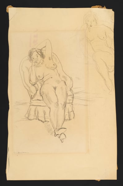 Seated Nude From The Collection Of Berman Museum Of Art Artwork Archive