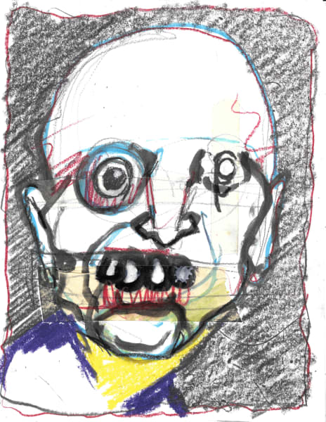 Disturbed Man With Teeth Bared By Brian Huntress Artwork Archive