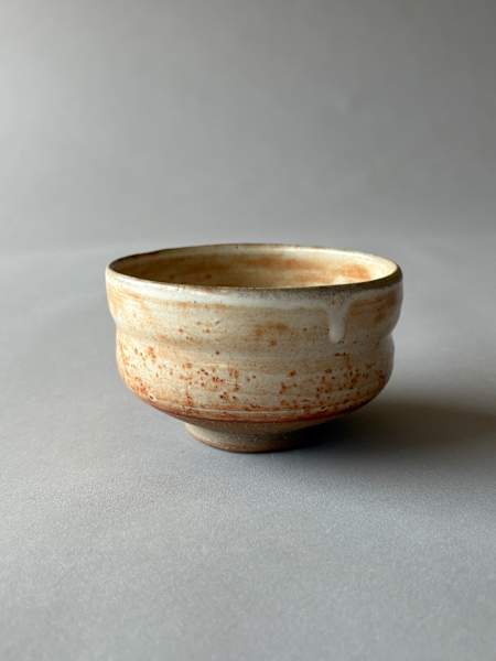 Ceramic Teabowl Wood Fired Shino Firing By Marianne Wilson