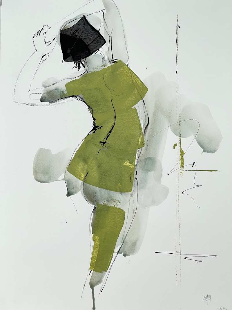 Kaia Olive Green by Eric Saint Georges