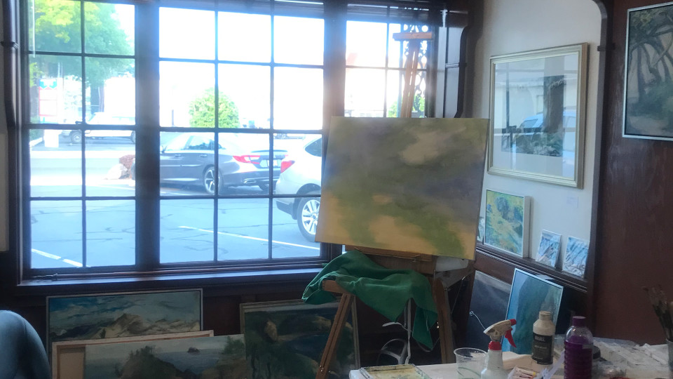 765- Underpainting begun for “Underwater at Heceta Bank”