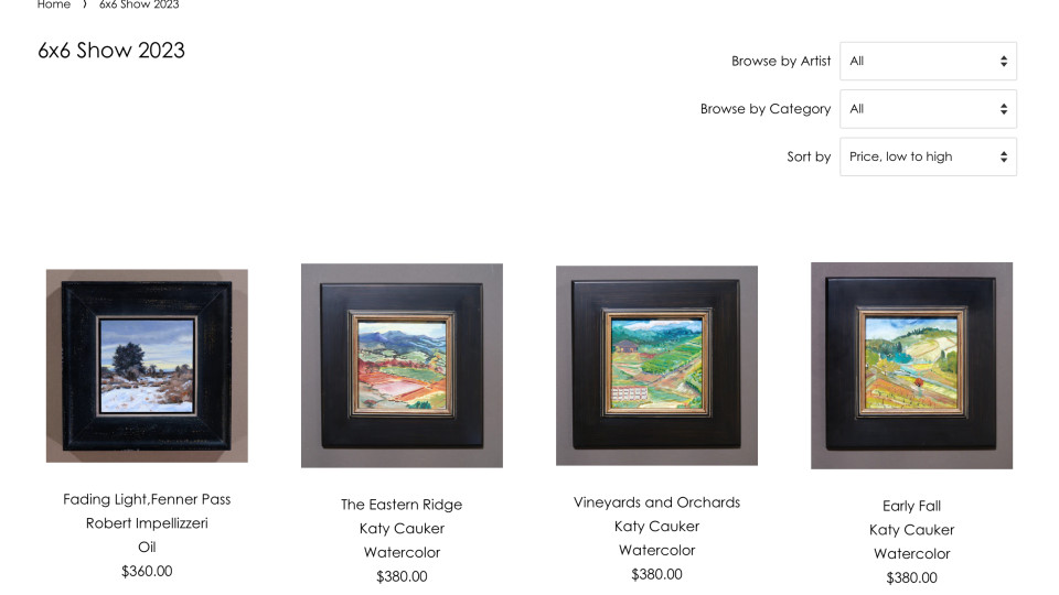 Currently showing  through the Randy Higbee Gallery 