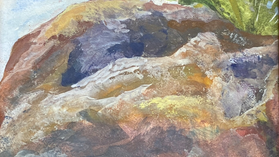 914- On thé South Umpqua (detail View)