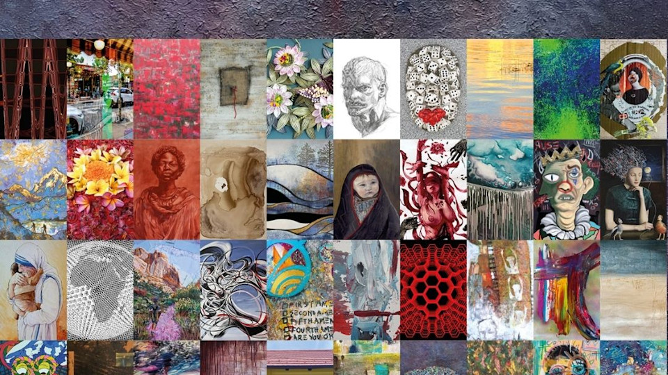Liz Morton’s Flux and Fragments of Justice featured in Clover Gallery’s ARTVENTURE International Exhibition 