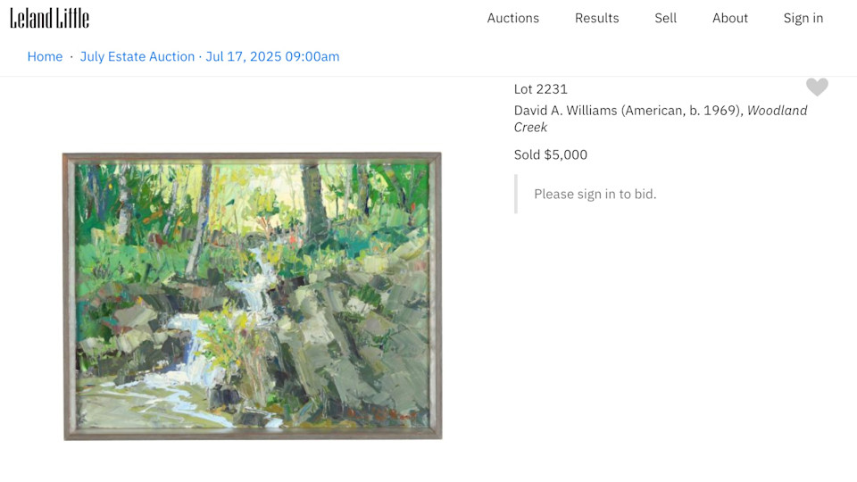 New Auction Record
