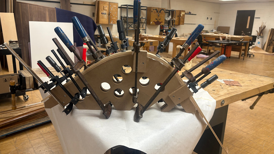 Bent lamination