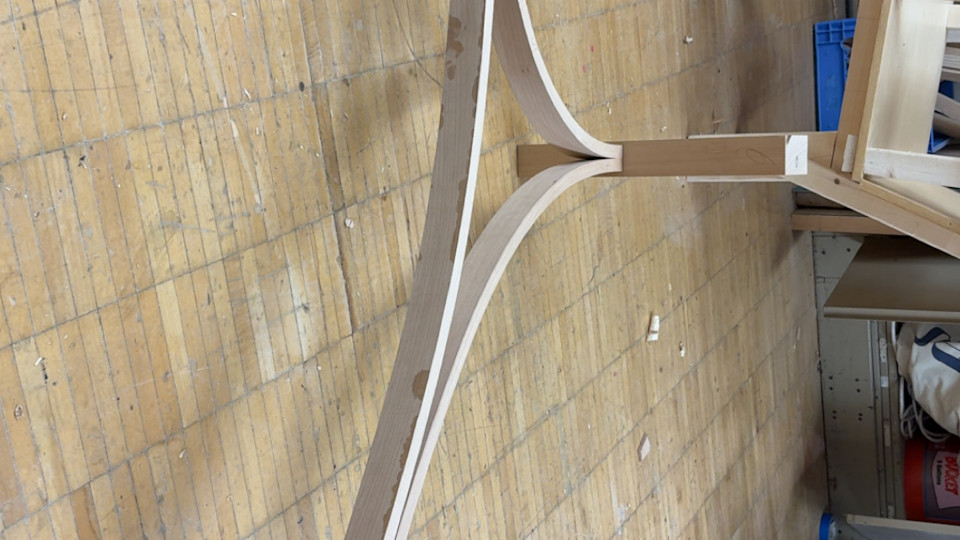 Bent coffee table prototype 2