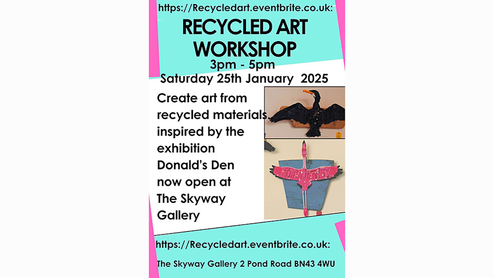 Recycled Art Workshop - The Skyway Gallery - 25th Jan 2025