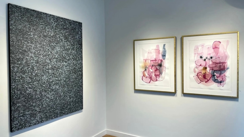 my two Blush Nebula's ON VIEW NOW and available at GALLERY 1871 , Chicago