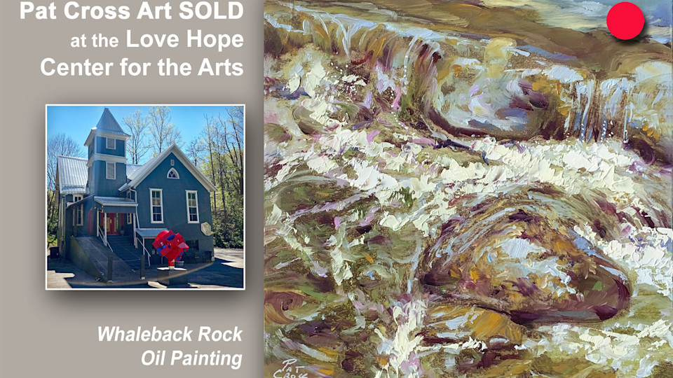 SOLD Whaleback Rock Original Oil Painting by Pat Cross