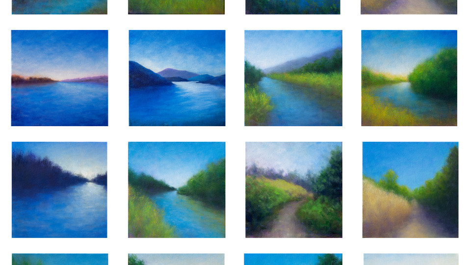 Paths + Waterways a series of Sixteen Paintings