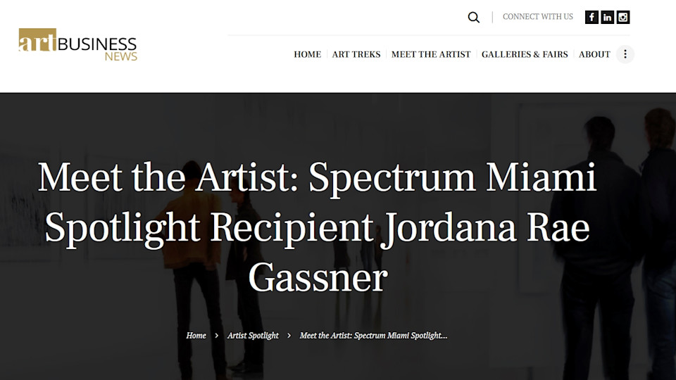 Meet the Artist: Spectrum Miami Spotlight Recipient Jordana Rae Gassner