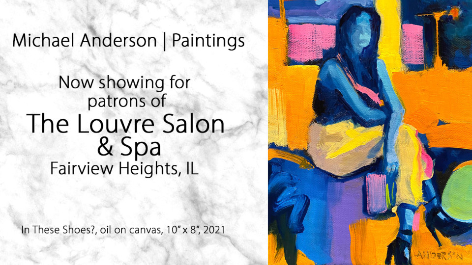 Michael Anderson Paintings at The Louvre Salon & Spa