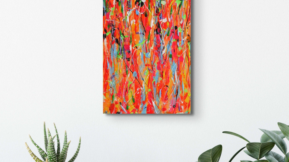 Heavily textured Abstract Painting