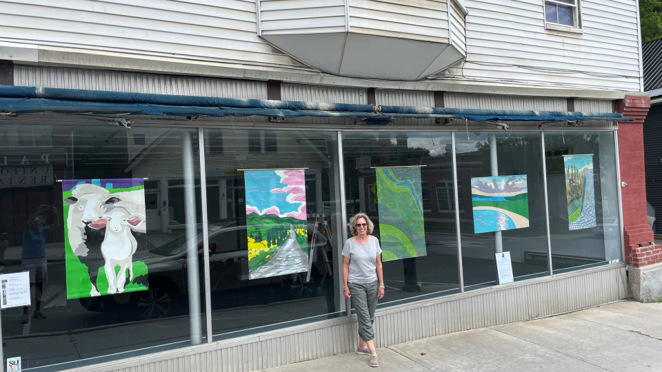 Catamounts Arts Storefront Windows