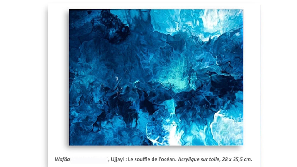 Transdisciplinary encounters #28: Two paintings from Vibration ( Collection of Yoga inspired paintings )