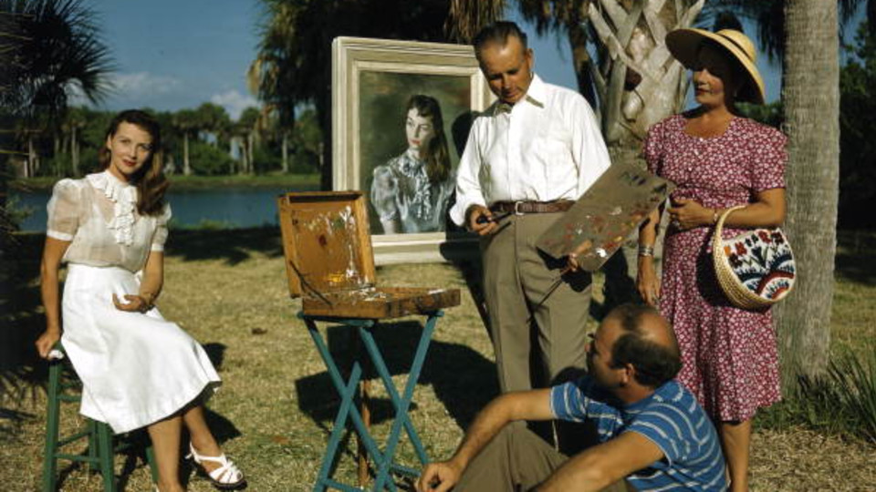 Portrait Painting with an American Legend
