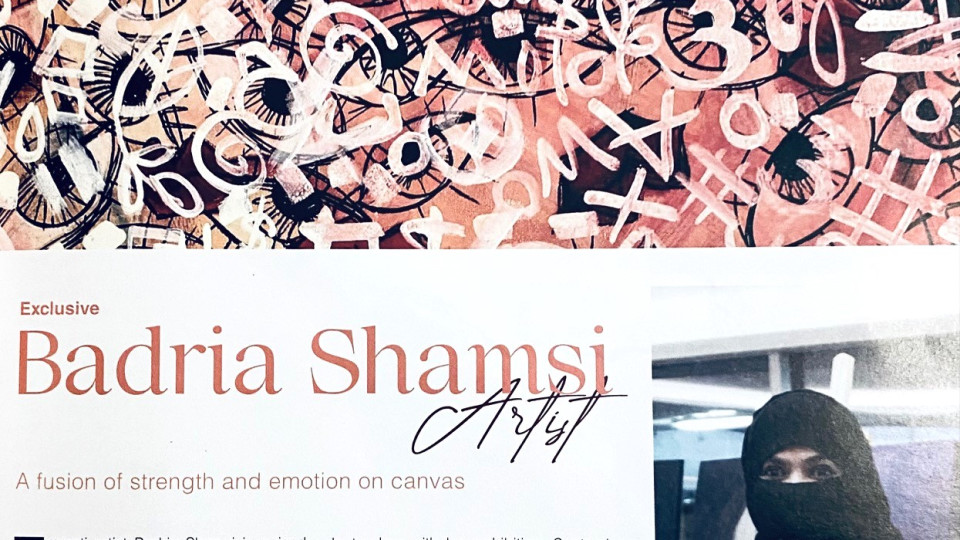 Exclusive Badria Shamsi, A Fusion of Strength and Emotion on Canvas