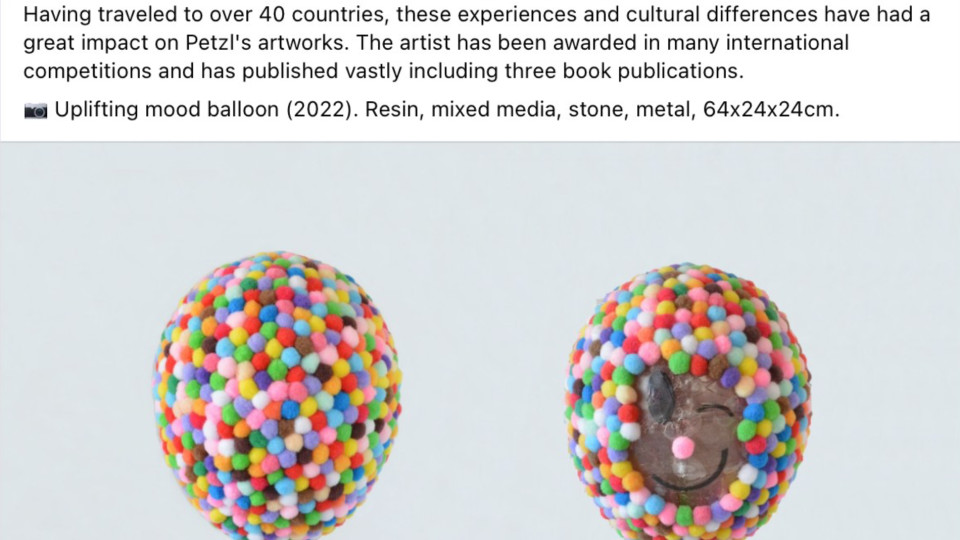 Sculpture network - Up-lifting mood balloon