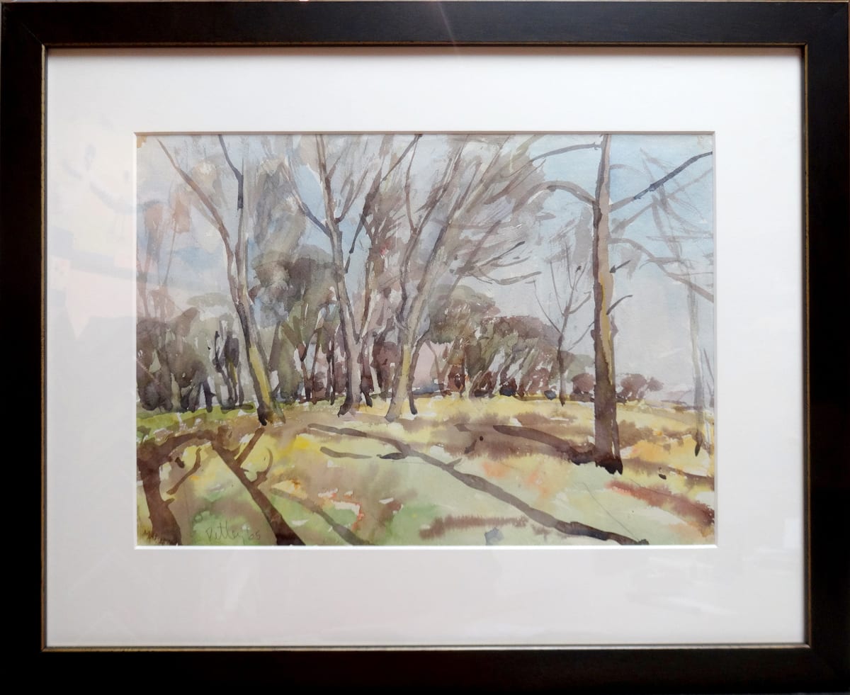 Untitled - Bare trees by Llewellyn Petley-Jones (1908-1986) 