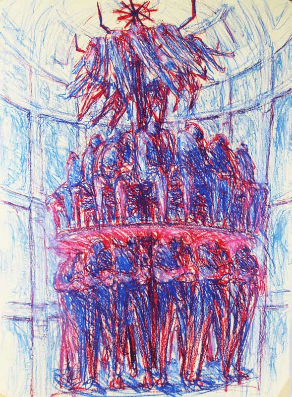 Polifiction - People Hanging, Sitting & Standing by Leopold Segedin 