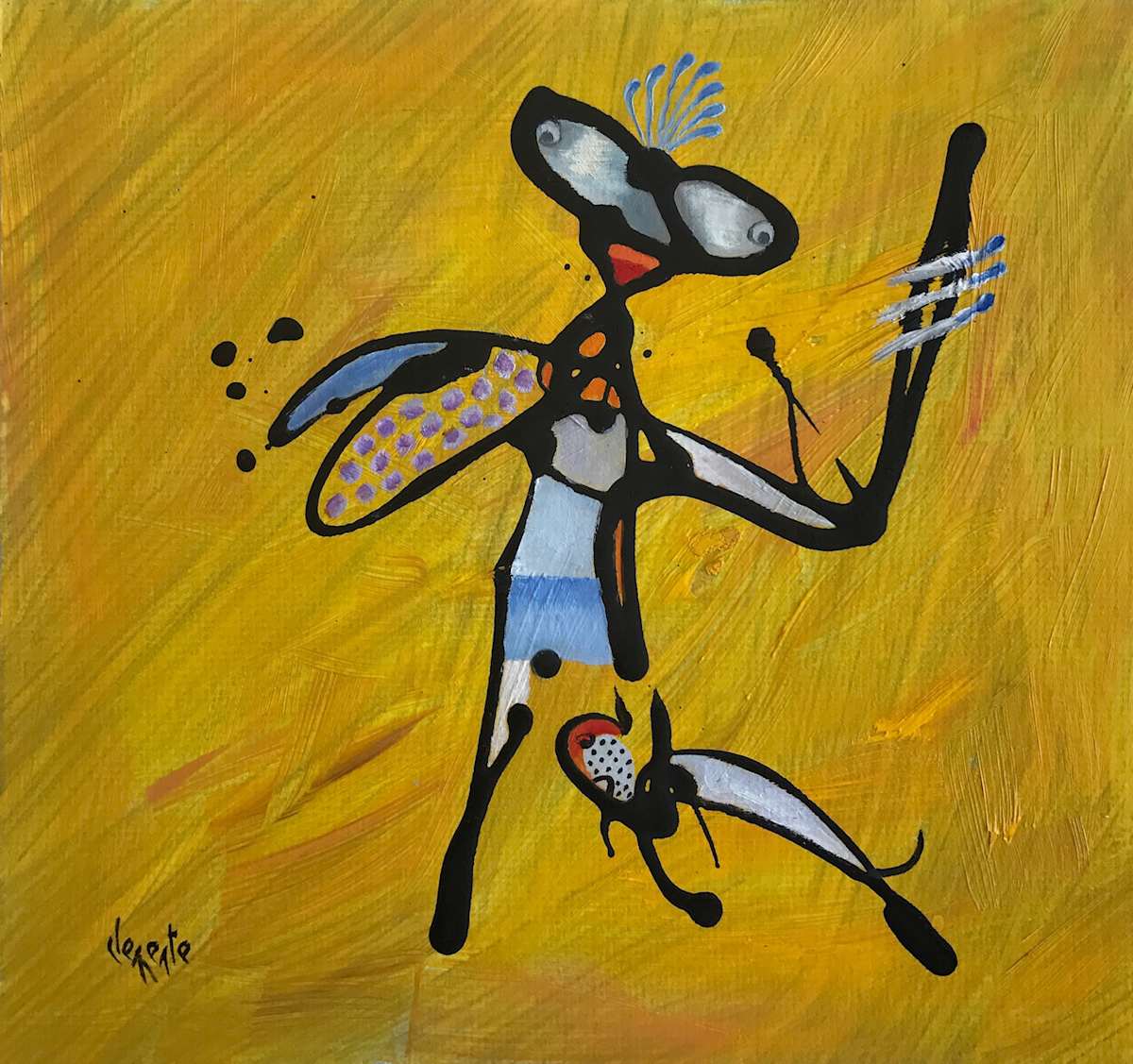 African Healer on Yello by Clemente Mimun, Image 1.