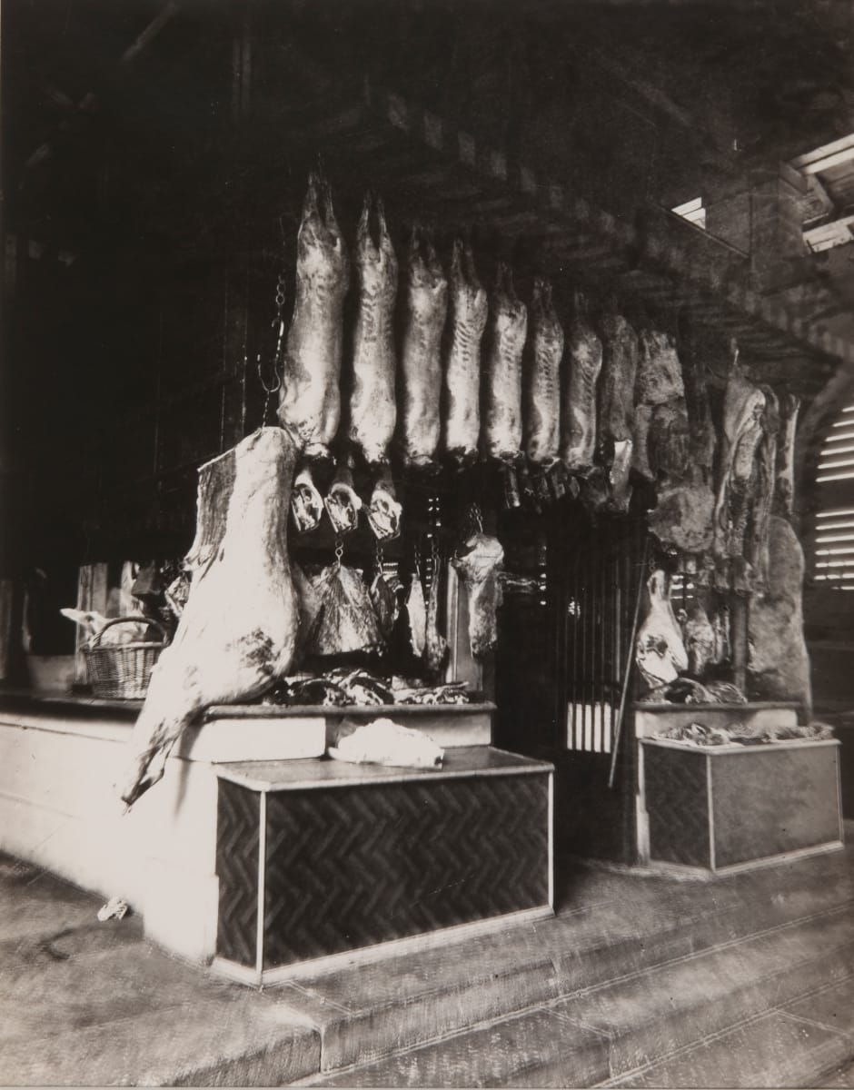 Boucherie, rue Christine by Eugene Atget, Image 1.