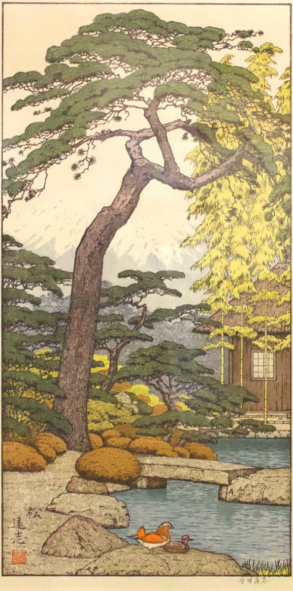 Pine Tree of the Friendly Garden by Yoshida Toshi 