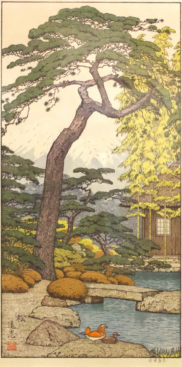 Pine Tree of the Friendly Garden by Yoshida Toshi, Image 1.