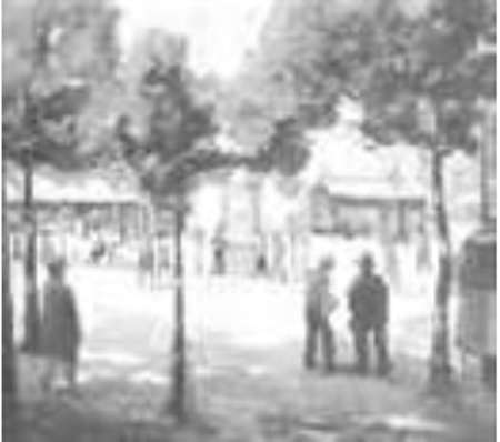 Park Scene with Figures by Tunis Ponsen, Image 1.