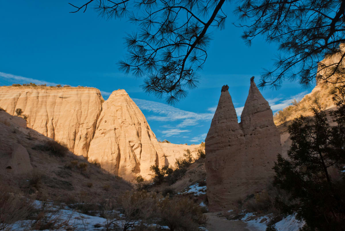 Tent Rocks in Winter by Ann Holmes 