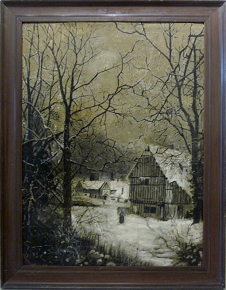 19th Century Snow Scene by Tennant 