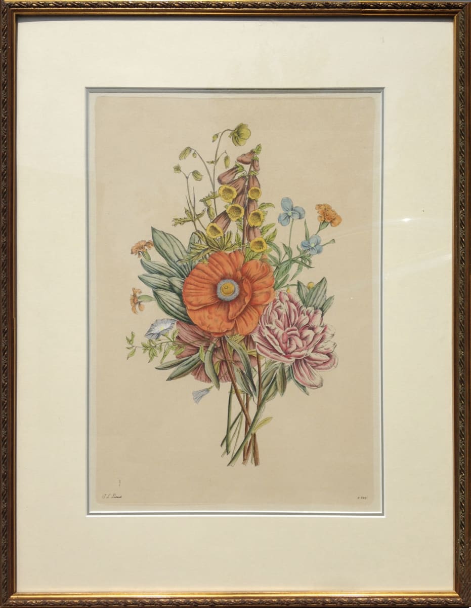 Botanical Print of Mixed Flowers II by Jean Louis Prévost (1760 - 1810) 