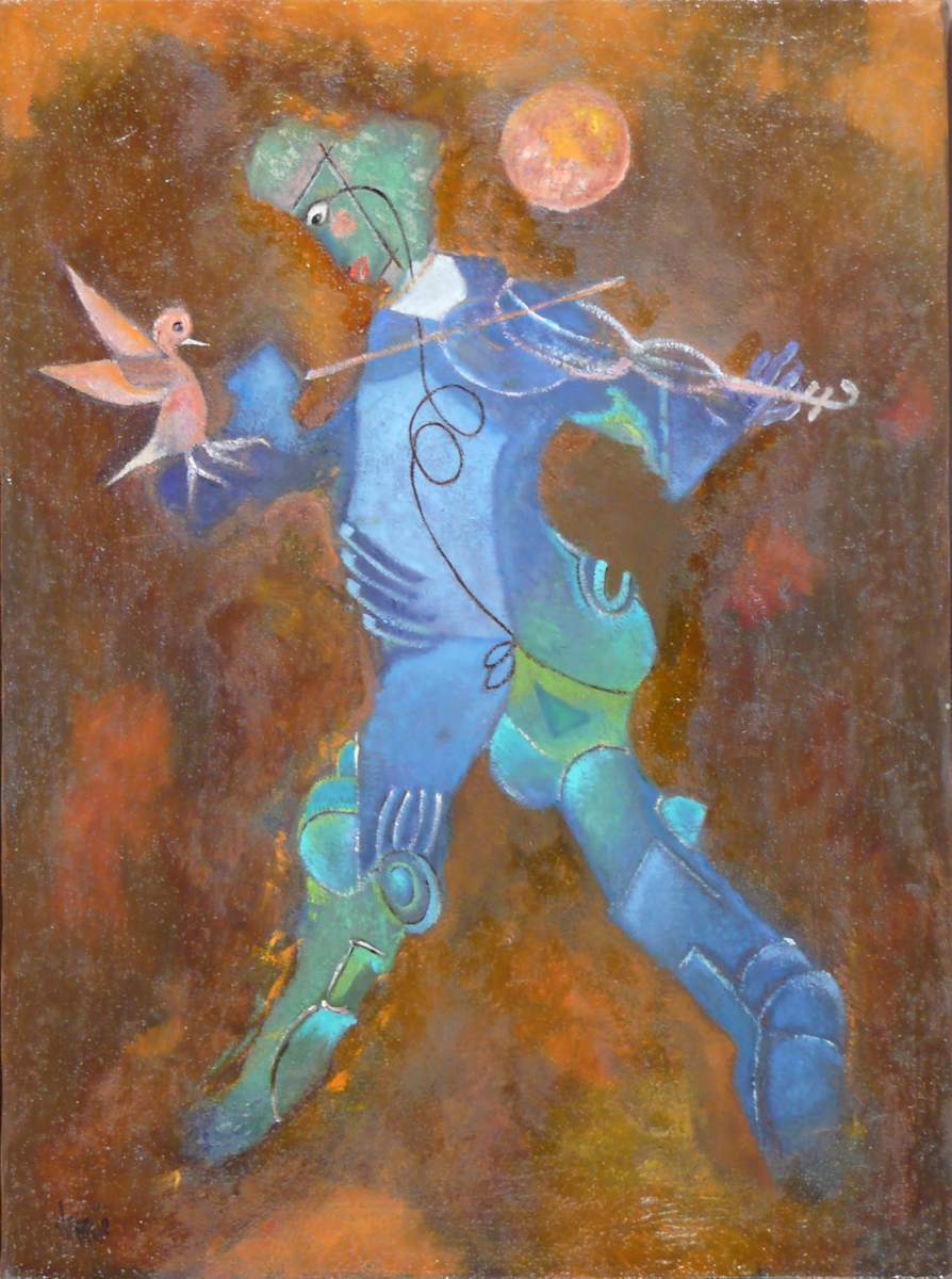 Violinist Under the Moon by Clemente Mimun, Image 1.