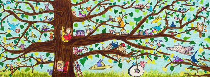 Story Tree with Tire Swing by David S. Cohen, Image 4.