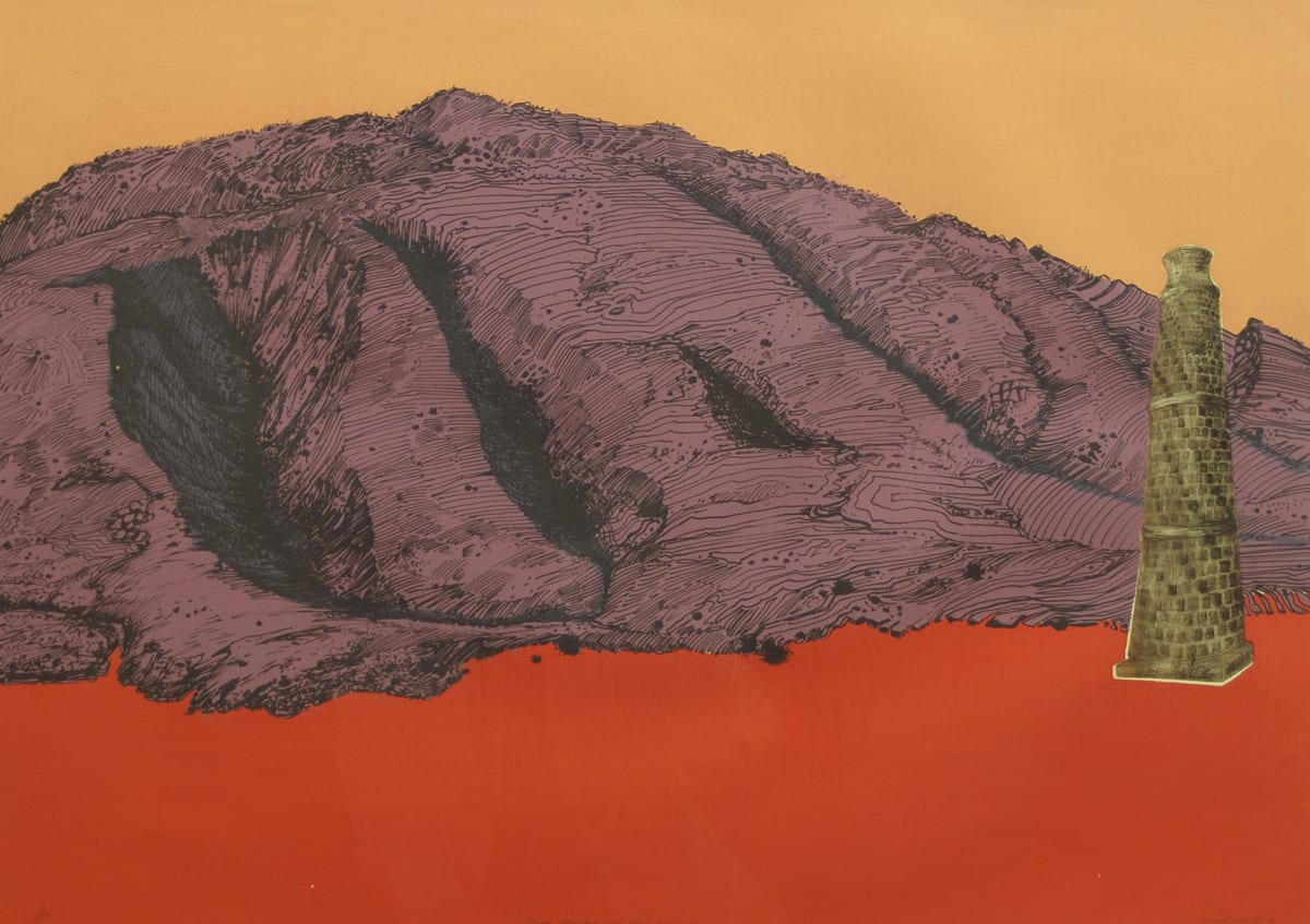 Magic Mountain with Pottery Chimney by Jerry West, Image 1.