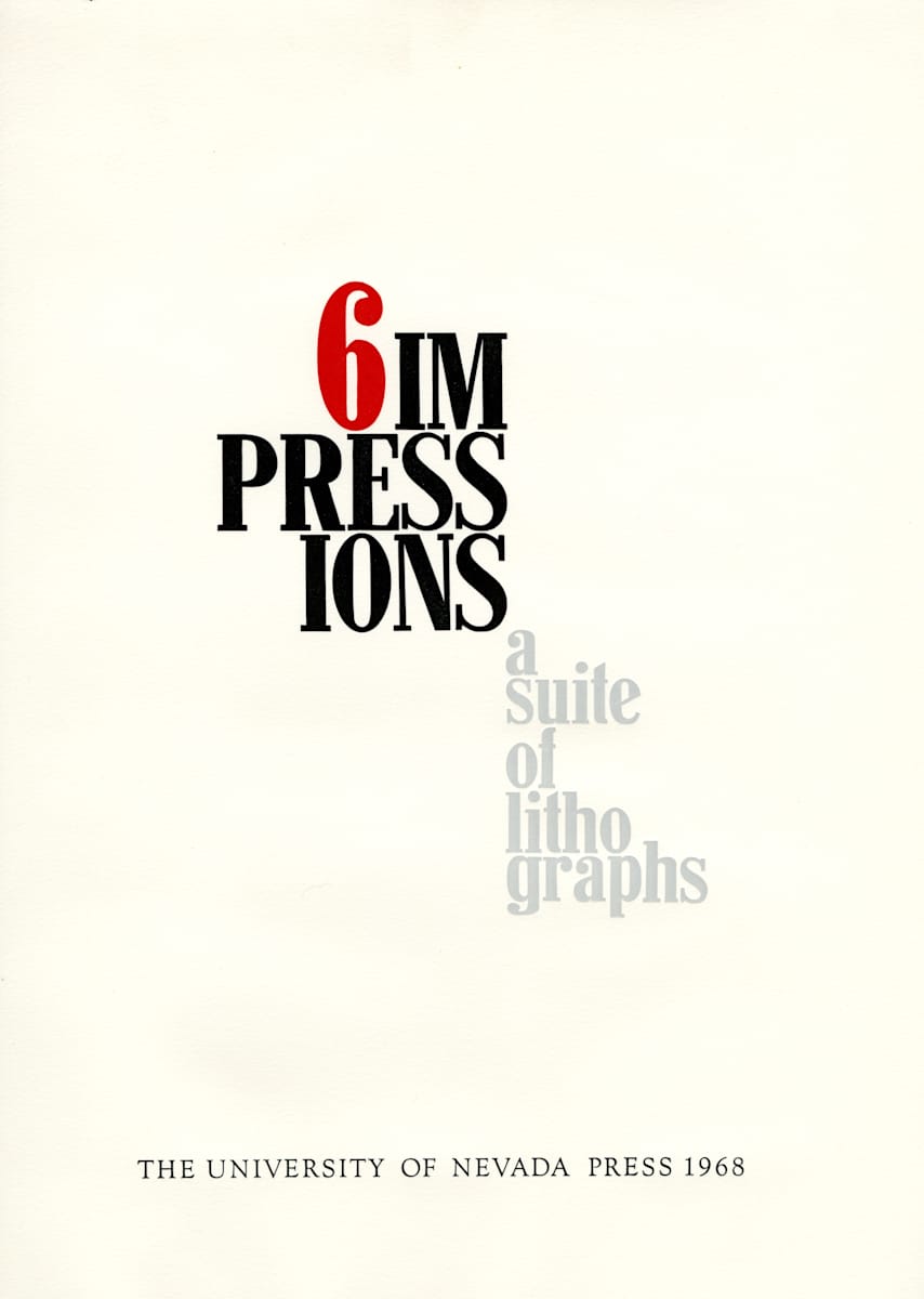 6 Impressions (Title Page) by Kenneth J. Carpenter, Image 1.