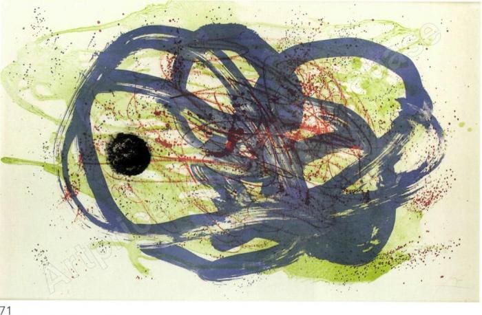 Blue on Green and Red by Joan Miró 