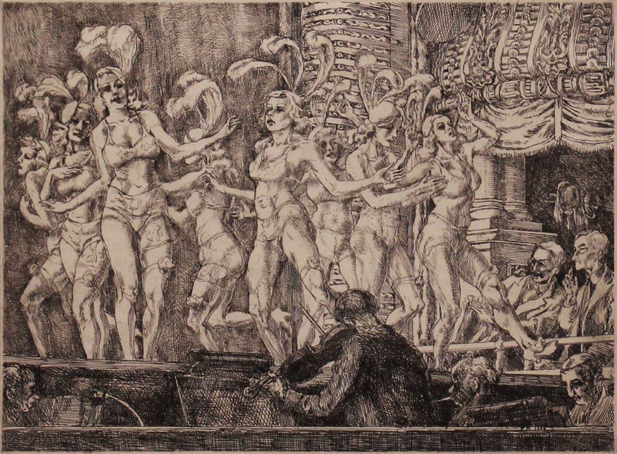 Minsky's New Gotham Chorus by Reginald Marsh 