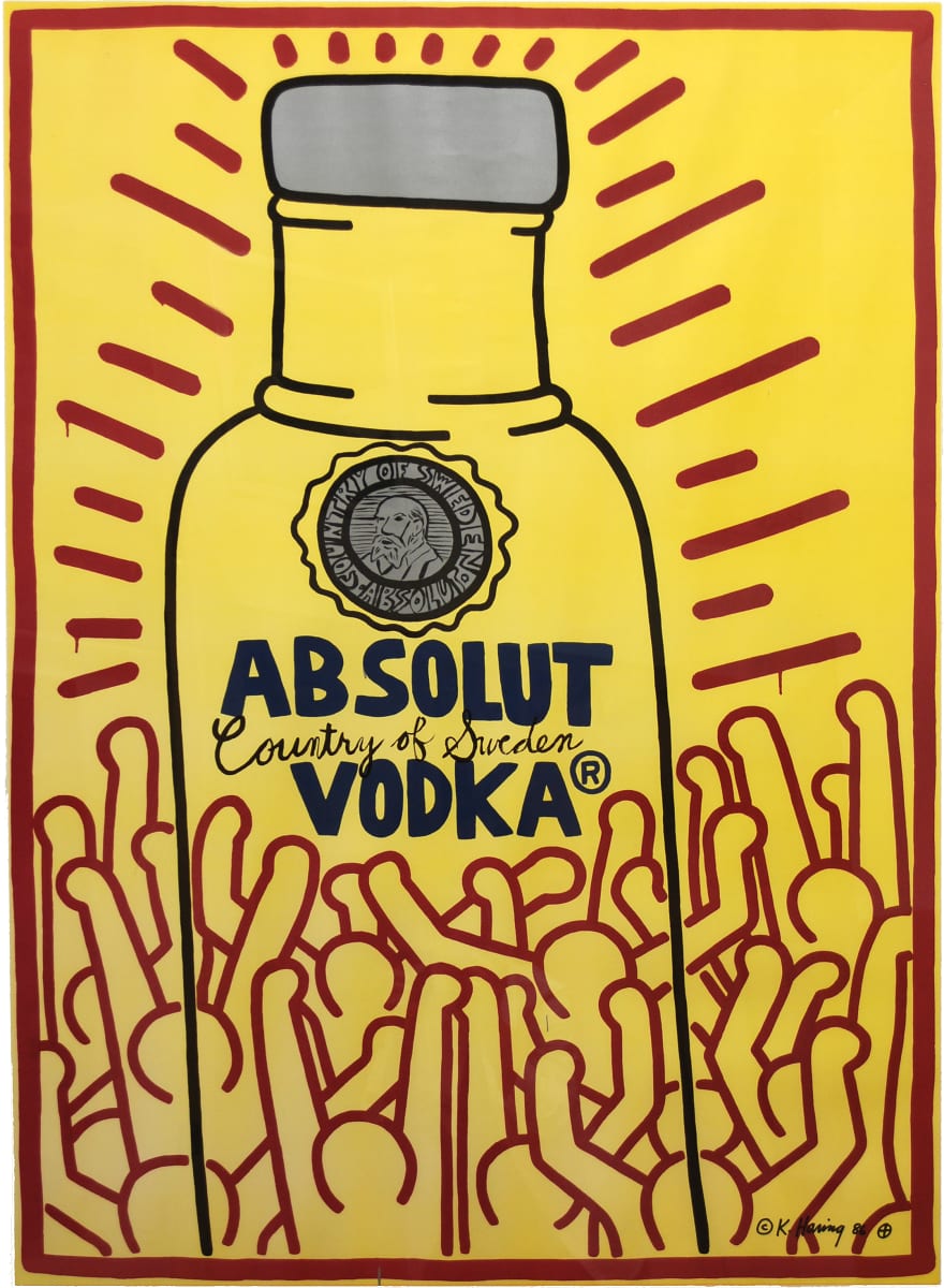 Absolut Vodka, Country of Sweden (?) by Keith Haring 