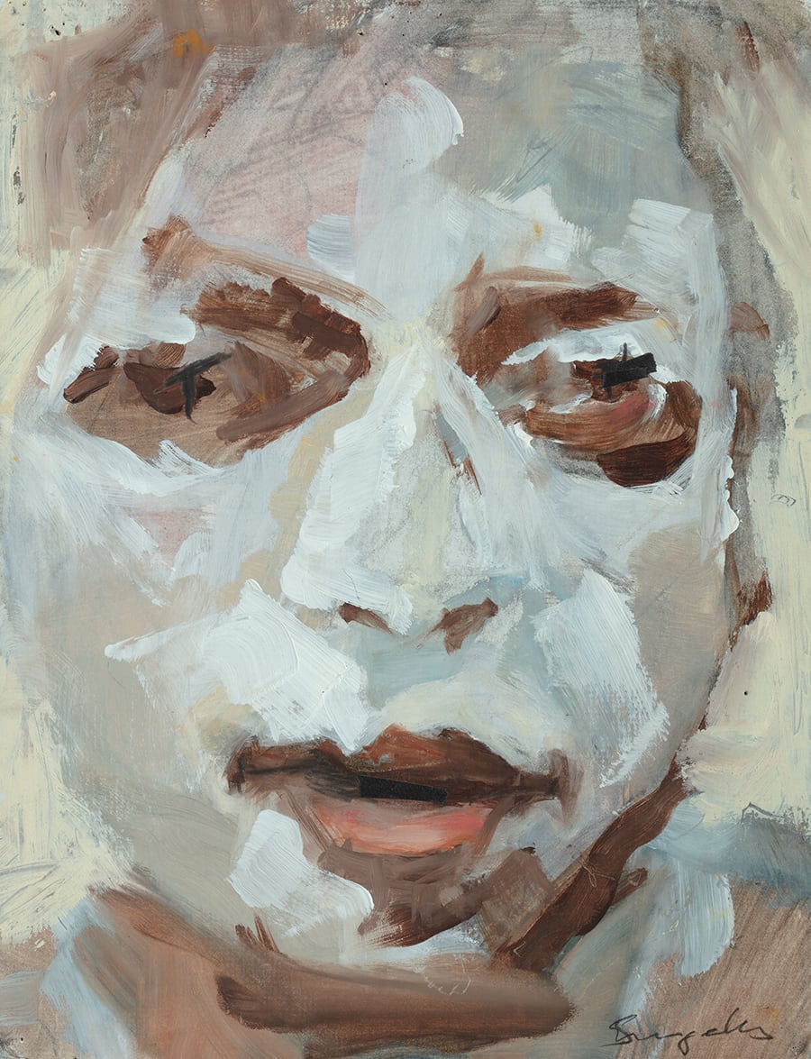 Small White Face by James Singelis, Image 1.
