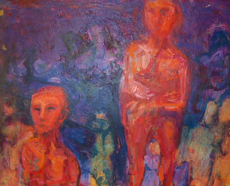 Untitled - Two Bathers #2 by Leopold Segedin 