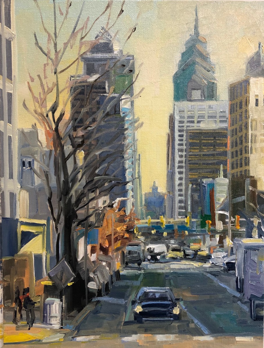 Market St. Morning Commute by Elaine Lisle 