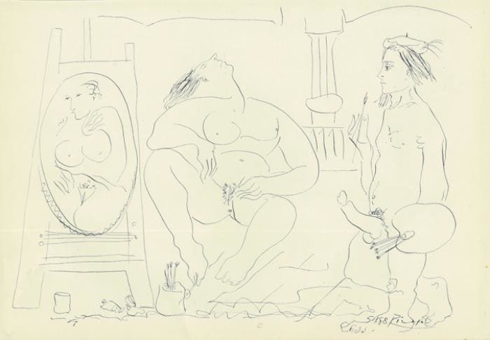 Erotic Scene by Pablo Picasso 