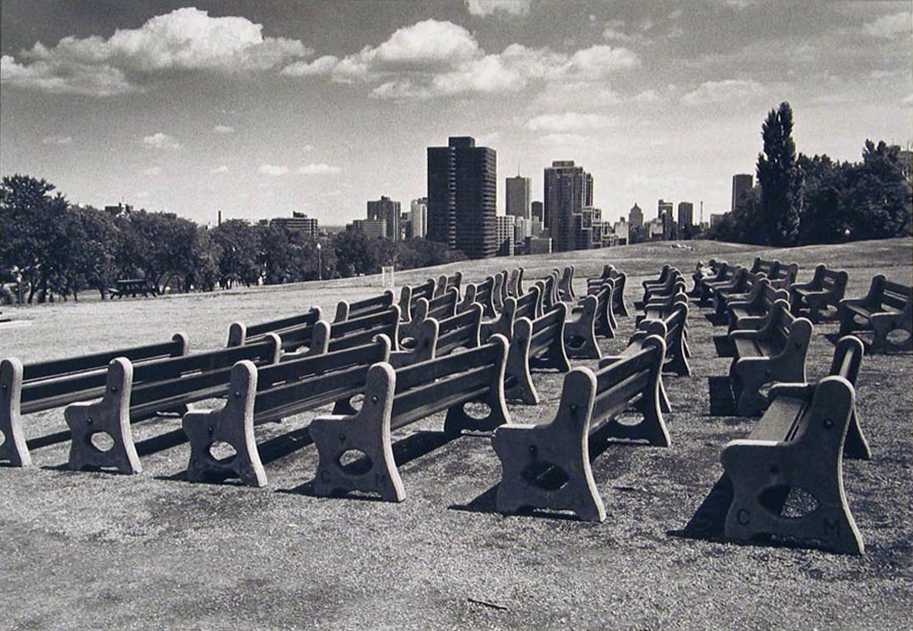 Empty Rows of Benches by N. Jay Jaffee, Image 1.