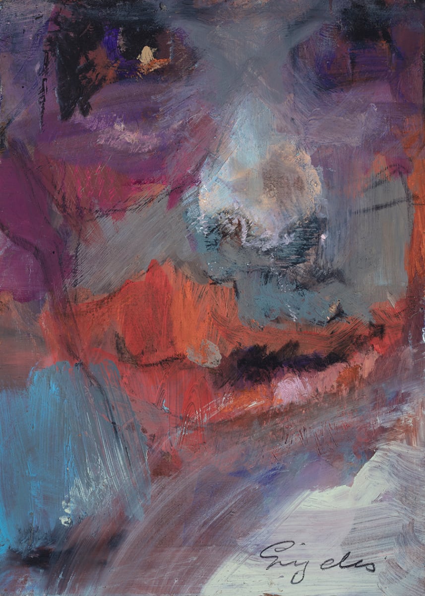 Blue and Red Face, Image 1.