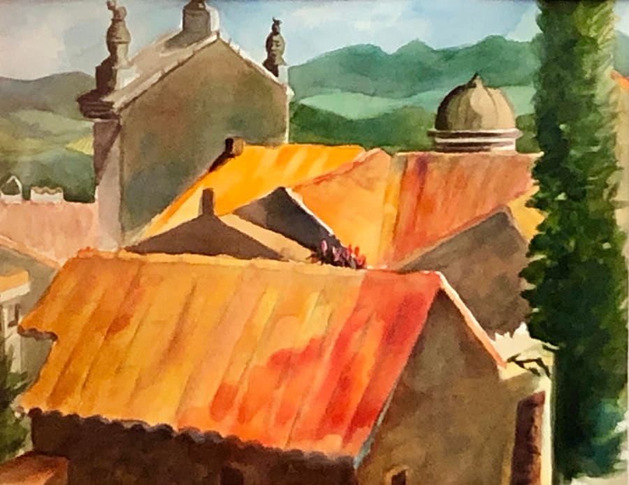 Provencal Rooftops by April Rimpo 