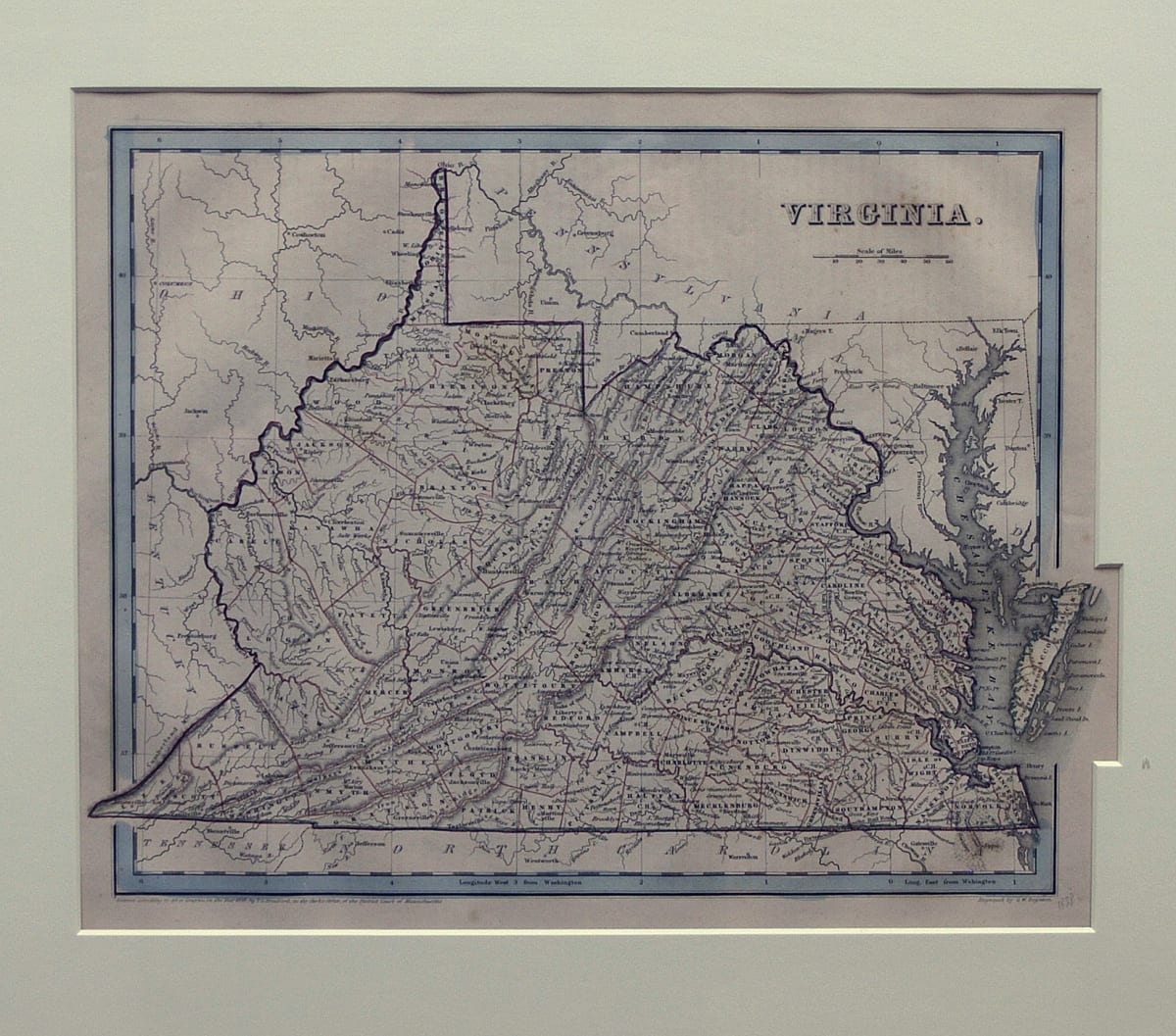 Map of Virginia by G.W. Boynton 