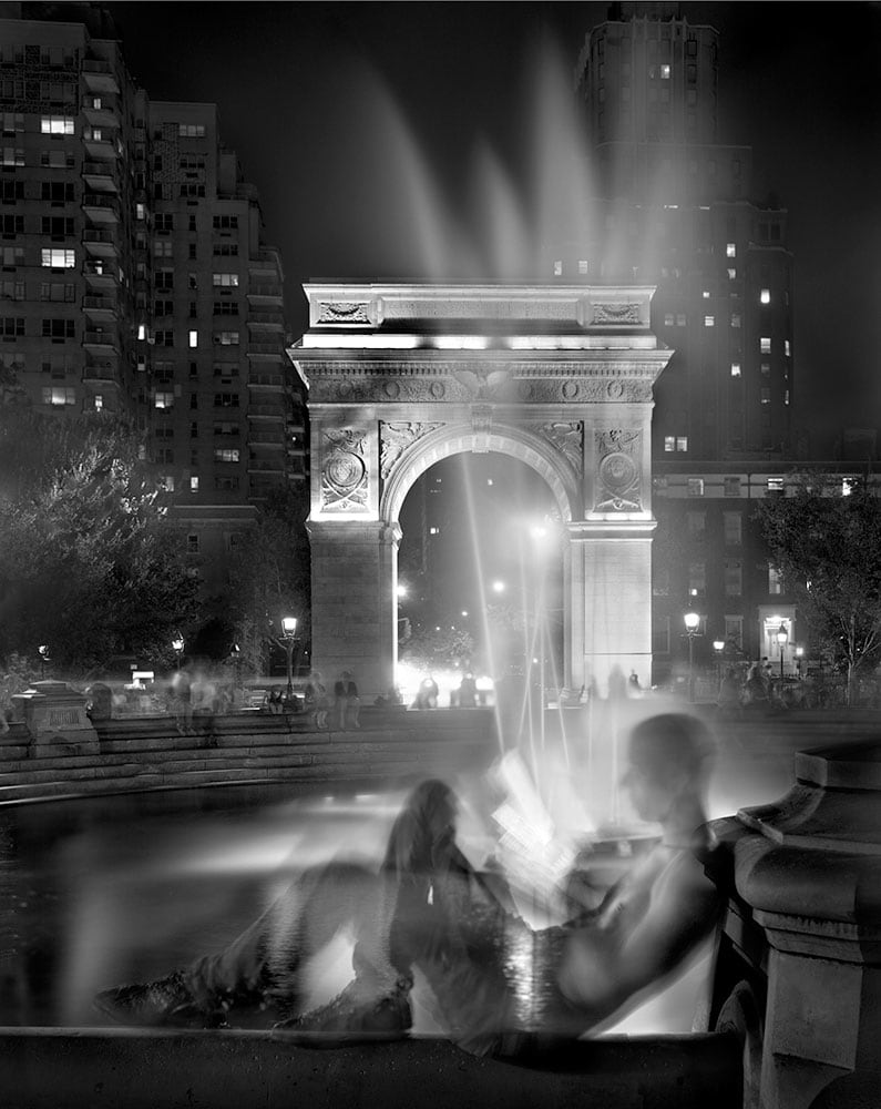 Fausto in Washington Square, Tuesday, August 23rd, 2001, From the City Stages Portfolio by Matthew Pillsbury 